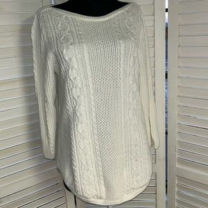 I have this white Jeanne Pierre sweater size medium .